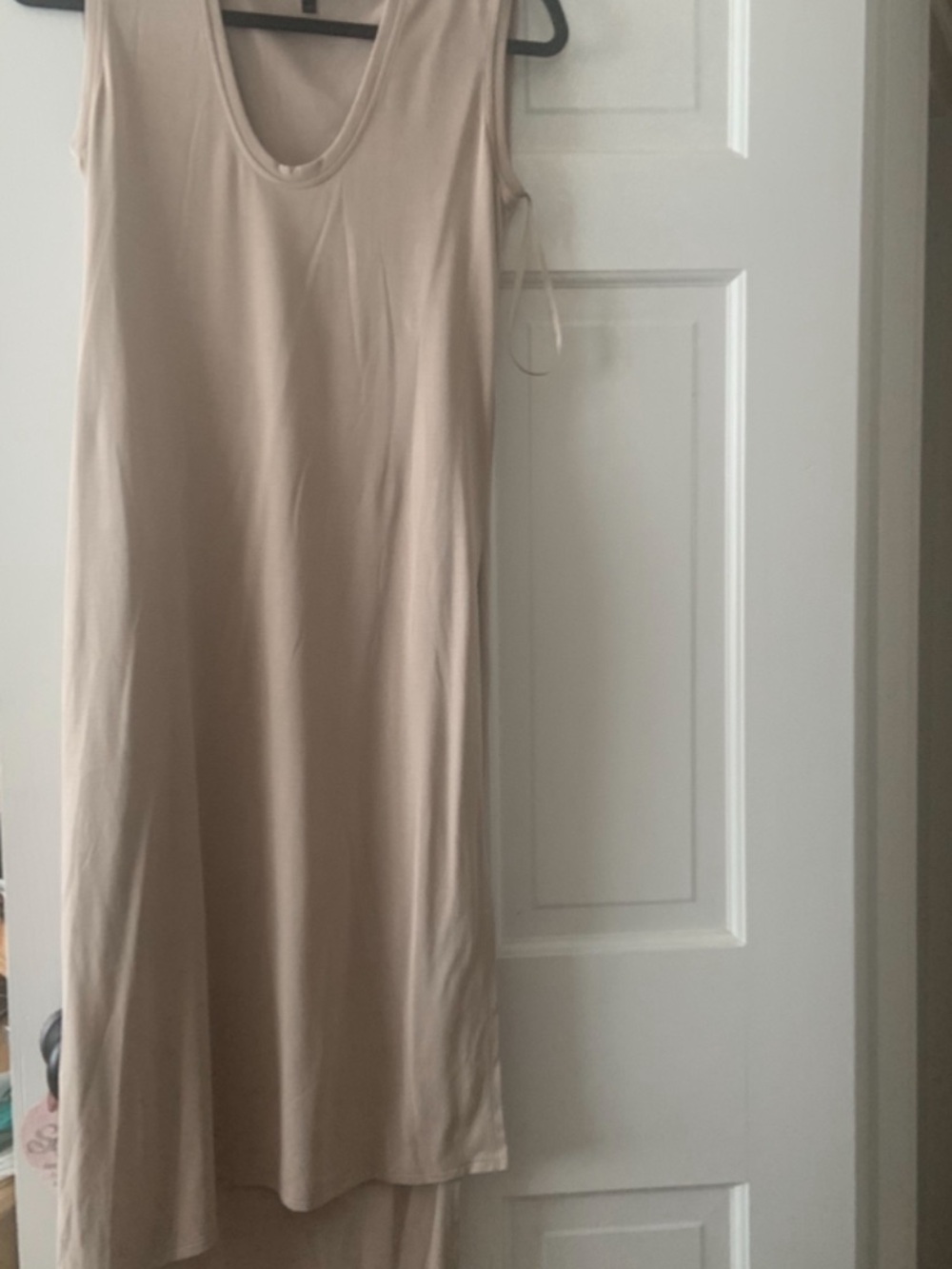BCBGMaxAzria Sleeveless Maxi Dress in Light Taupe